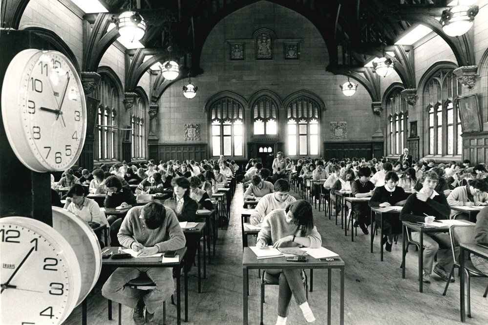 Students Seated for Examinations in MacLaurin Hall