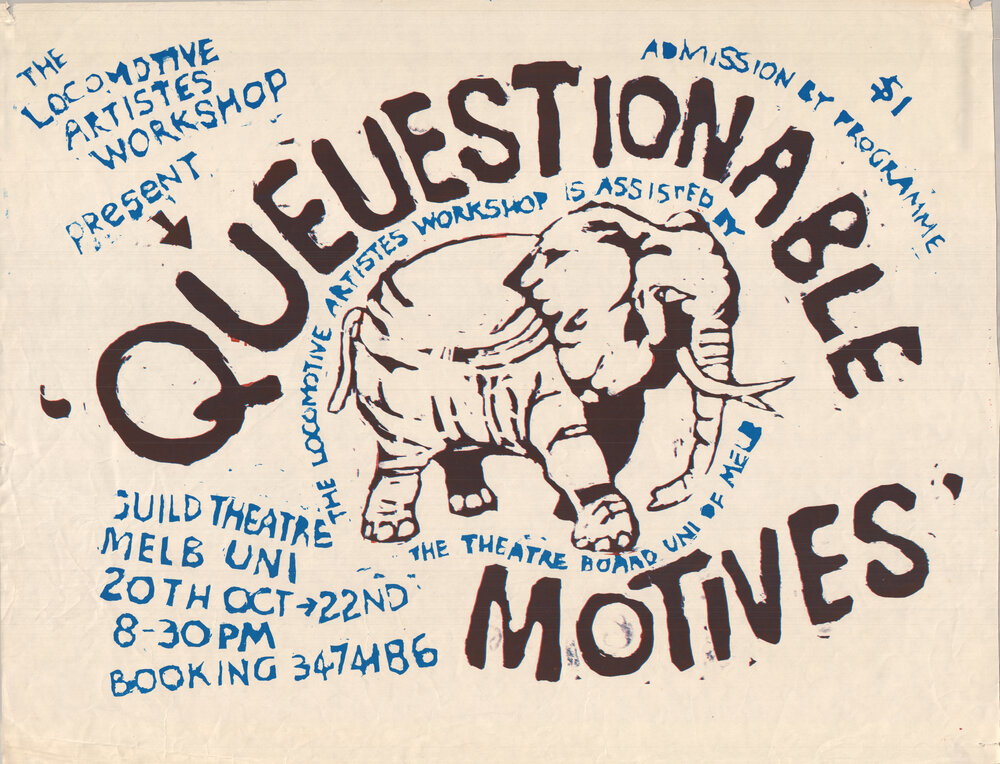 The Locomotive Artistes Workshop Present Questionable Motives