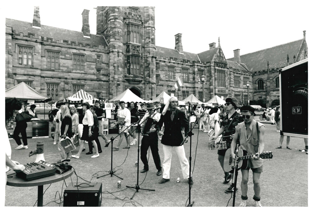Student Musicians in the Quadrangle at Orientation Day 