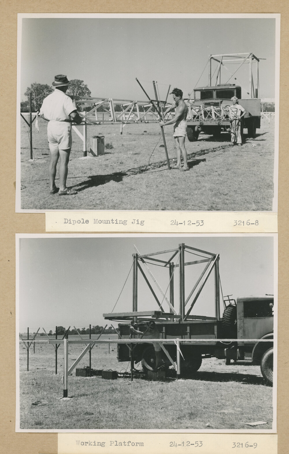 Construction of the Fleurs Cross and Radioastronomy Field Station - Dipole Mounting Jig and Working Platform