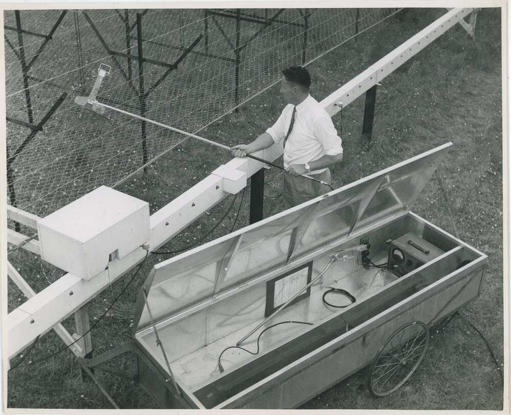 Working on the Mills Cross Radio Telescope