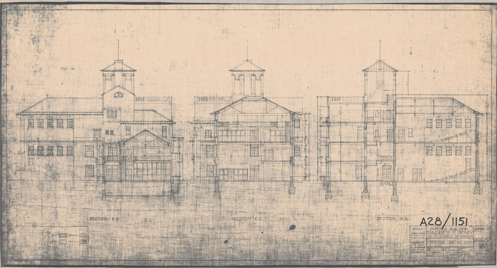 Physics Building - Sections BB, CC and DD
