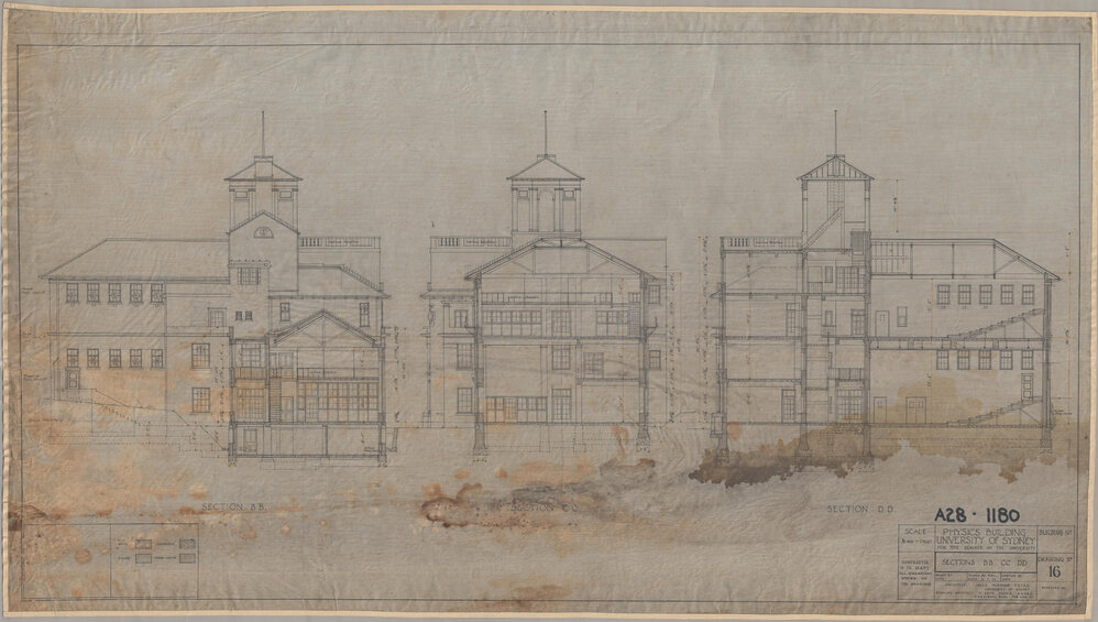 Physics Building - Sections BB, CC and DD