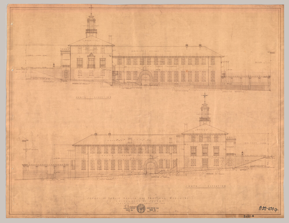 School of Public Health and Tropical Medicine - Edward Ford Building - North and South Elevations