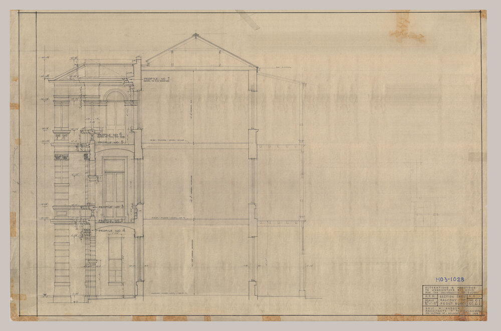 Institute Building (Incorrectly Labelled as Merewether Building) - Alterations and Additions - Balcony of Front Block