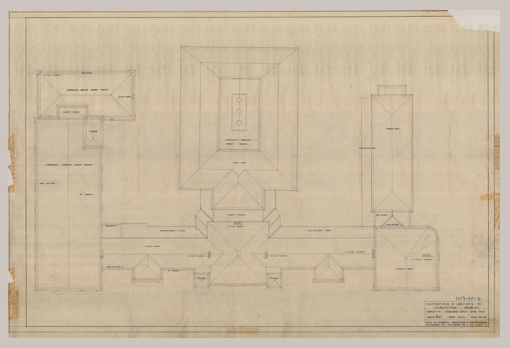 Institute Building (Incorrectly Labelled as Merewether Building) - Alterations and Additions - Roof