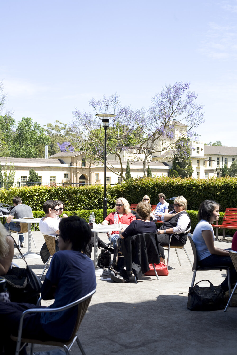 Students Outside Manning House