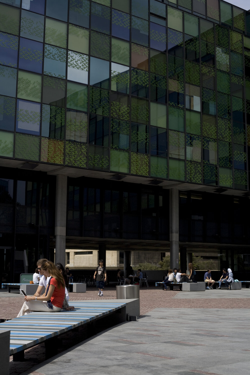 Students Outside Jane Foss Russell Building
