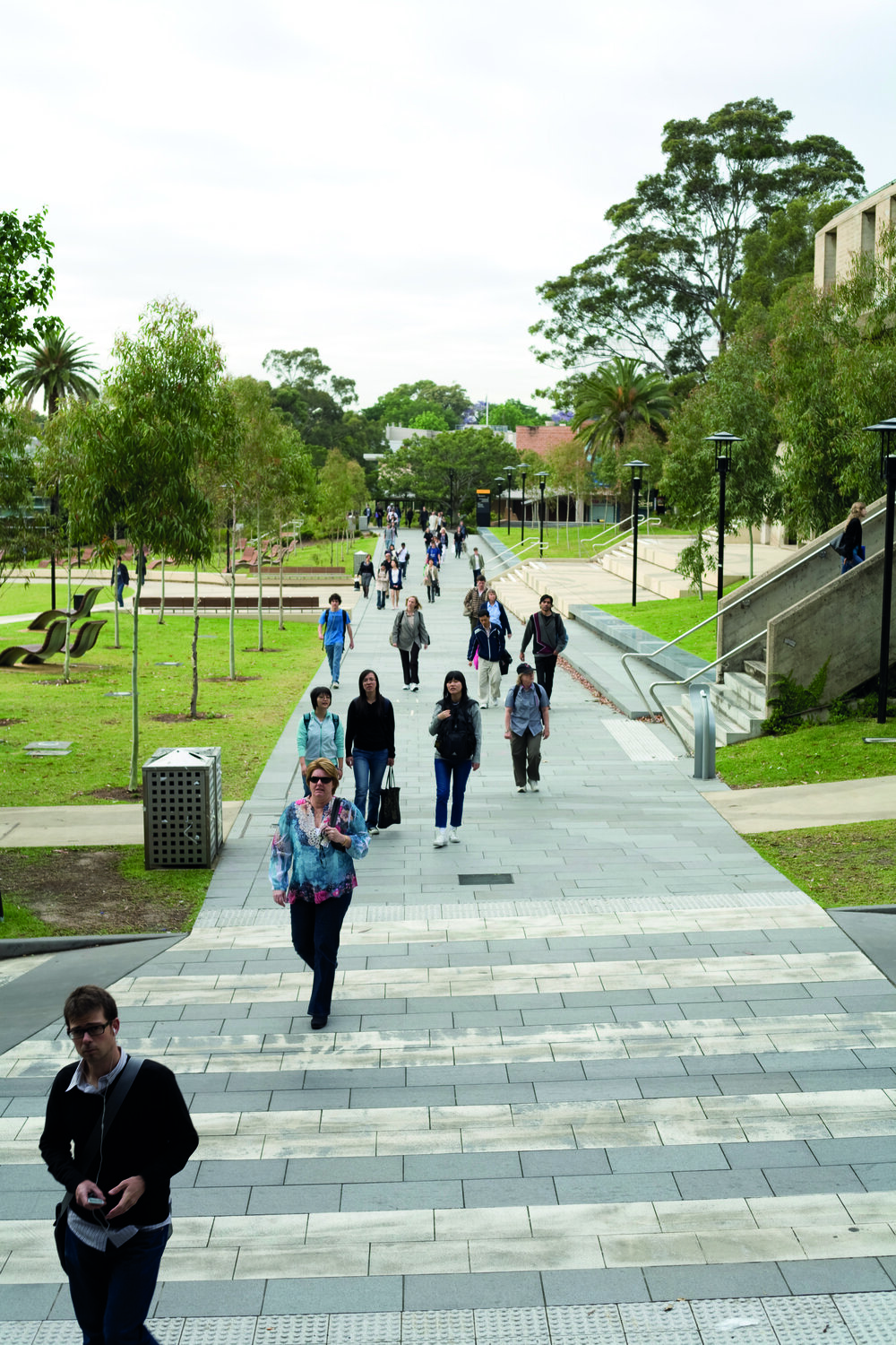 Walkway Along Cadigal Green from Jane Foss Russell Building to Shepherd Street