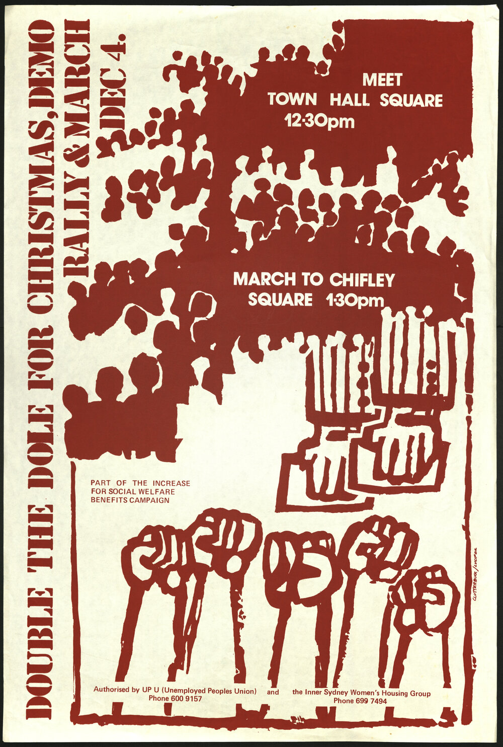 Double the Dole for Christmas, Demo, Rally &amp; March