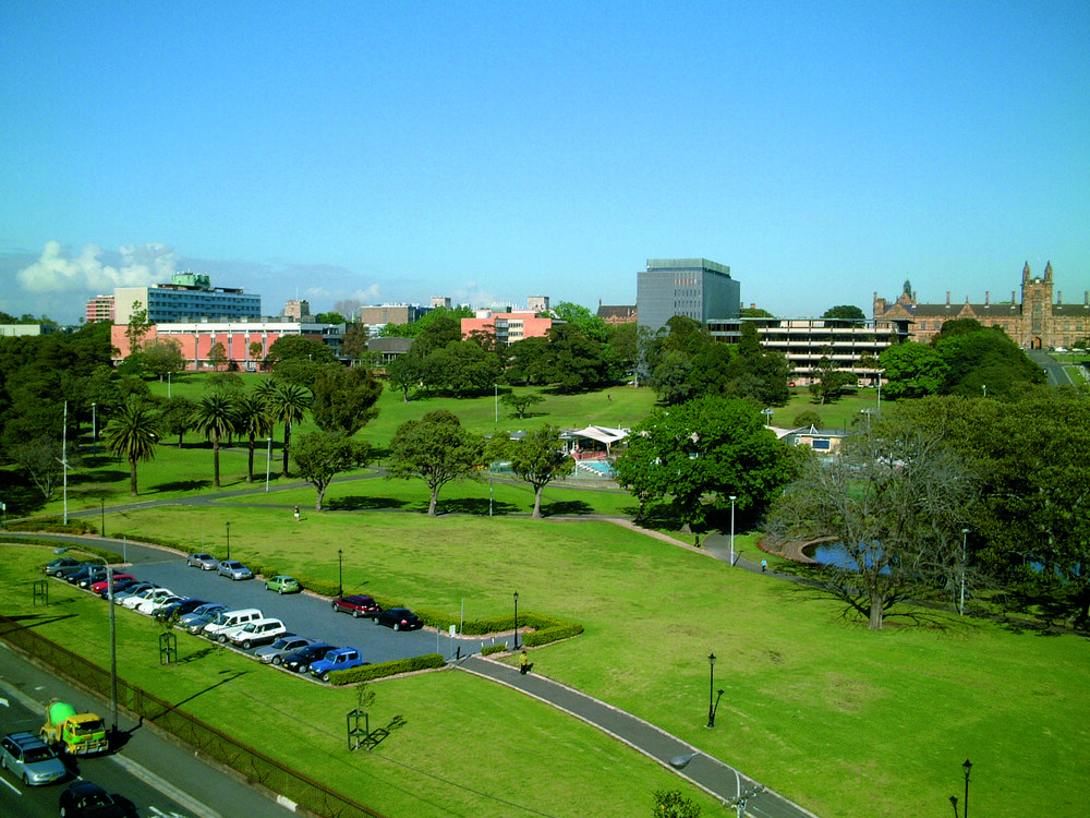 Aerial View of Camperdown Campus from Victoria Park
