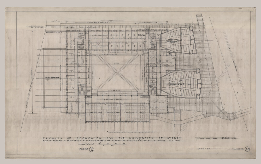 Merewether Building - Faculty of Economics - Floor 2 - Drawing 22