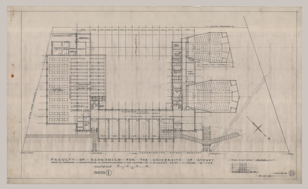 Merewether Building - Faculty of Economics - Floor 1 - Drawing 21