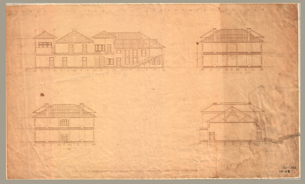 Edgeworth David Building - Old Geology Building - Sections AA, BB and CC