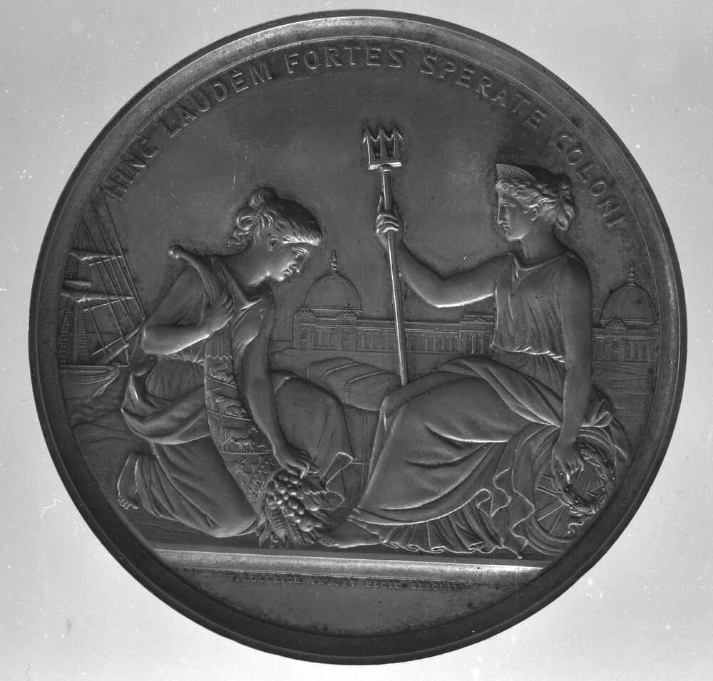New South Wales Prize Exhibitors Medal belonging to Edmund Blacket, Obverse