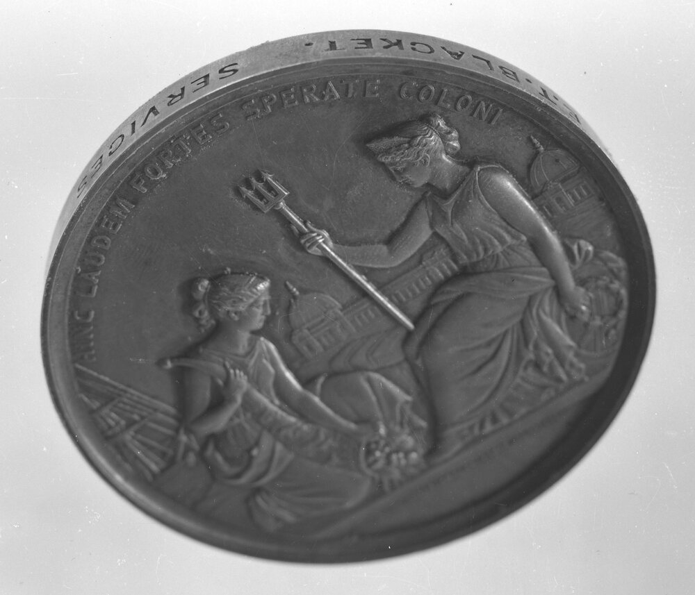 New South Wales Prize Exhibitors Medal belonging to Edmund Blacket, Side
