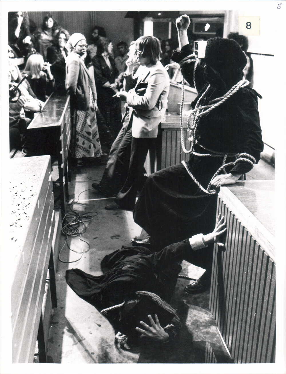 Students Protesting Against Professor Hans Eysenck's Lecture in the Carslaw Lecture Theatre