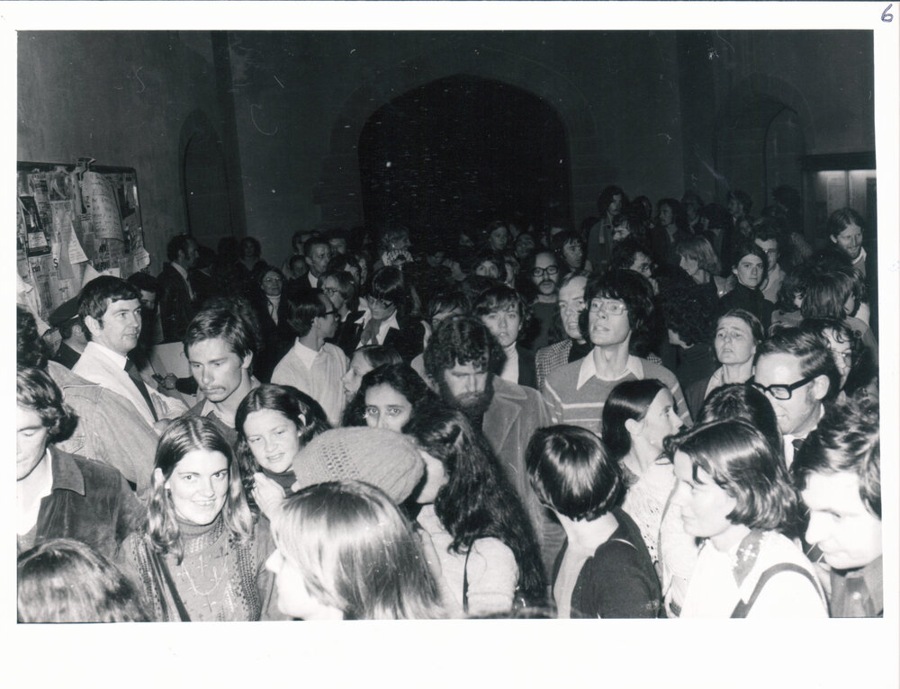 Students Protesting Against Professor Hans Eysenck's Lecture