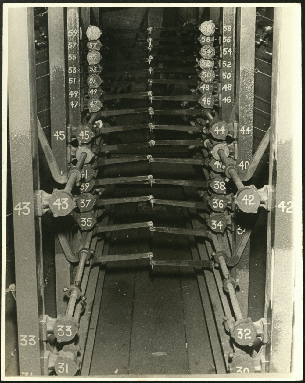 Close Up of Wires of the Rebuilt Carillon Bells