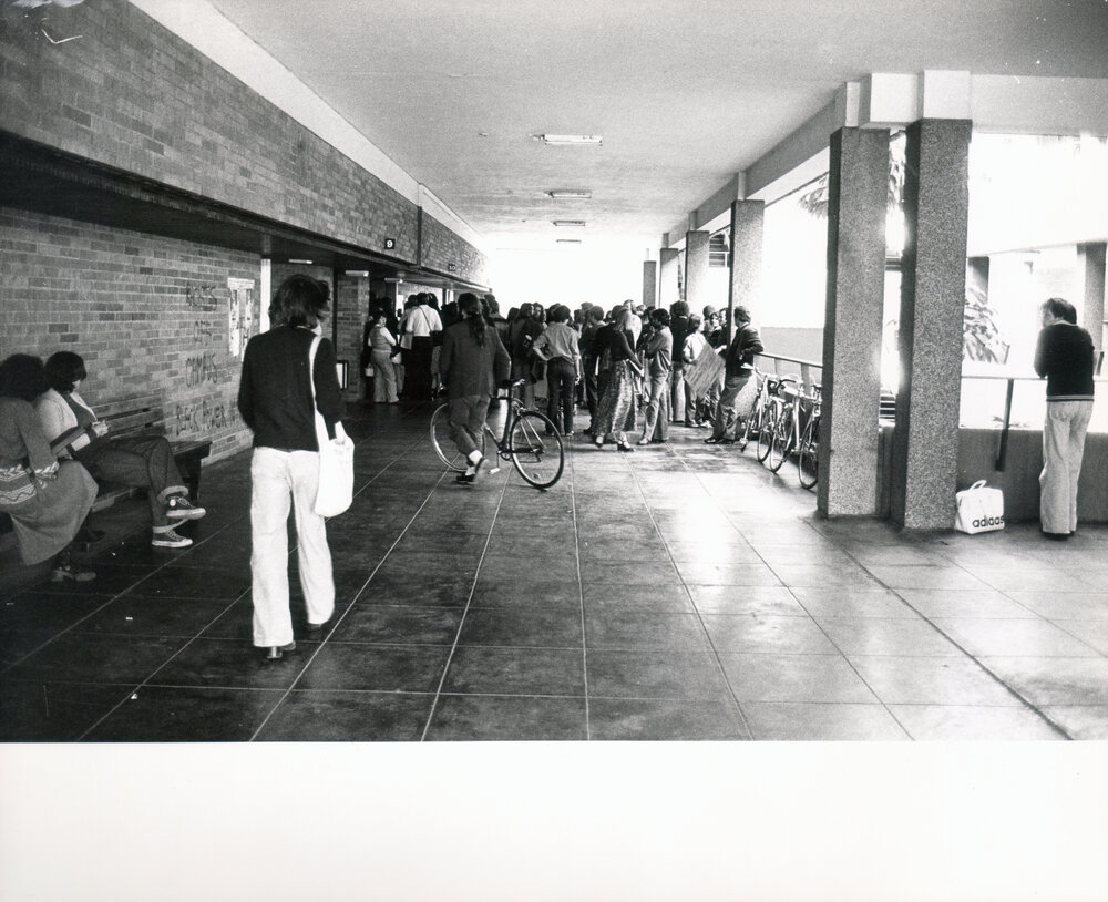 Students Protesting Against Professor Hans Eysenck's Lecture in the Carslaw Lecture Theatre
