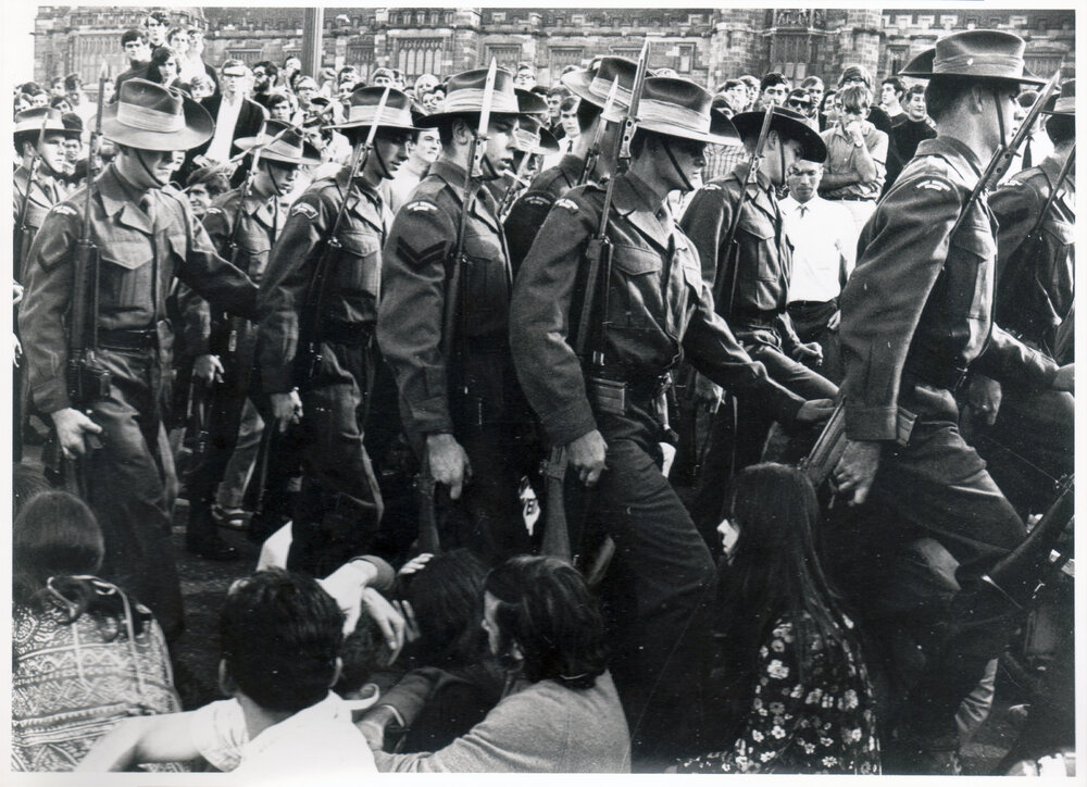 Anti-Conscription and Anti-War May Day Protest - Students Protesting the Vietnam War