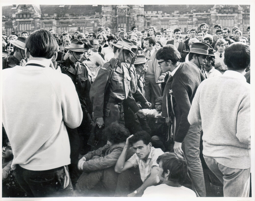 Anti-Conscription and Anti-War May Day Protest - Students Protesting the Vietnam War
