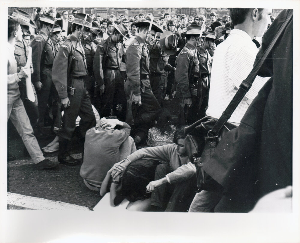 Anti-Conscription and Anti-War May Day Protest - Students Protesting the Vietnam War