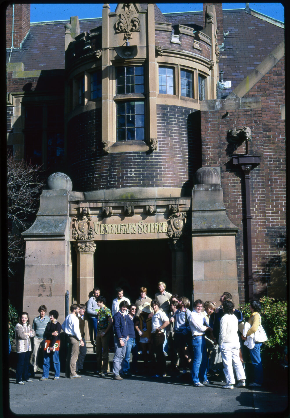 Veterinary Science Students Outside JD Stewart Building
