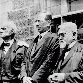Sir Robert Wallace, Unidentified Man and Professor Sir Mungo MacCallum