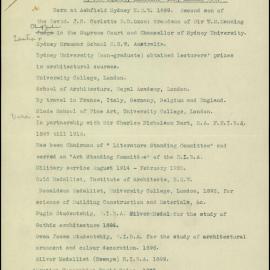 Correspondence with Major HC Corlette