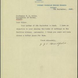Letters Relating to Dr JJC Bradfield
