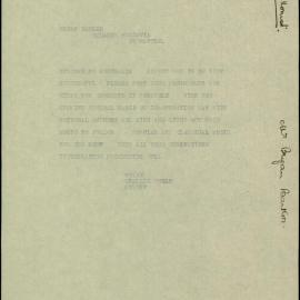 Letters Relating to Mr Bryan Barker