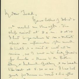 Letters from Professor ER Holme