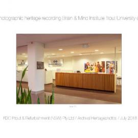 Photographic Record of Fitout of Brain and Mind Institute