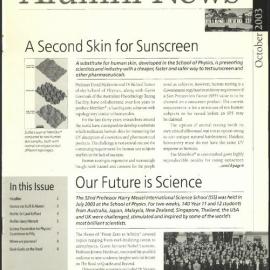 School of Physics Alumni News, October 2003