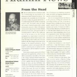 School of Physics Alumni News, March 2003