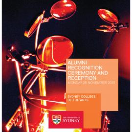Sydney College of the Arts Graduation Program & Sydney College of the Arts Alumni Recognition Ceremony