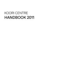 Koori Centre Handbook 2011