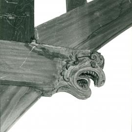 Carved Cross Beam in the Professorial Board Room Roof
