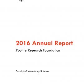 Poultry Research Foundation Annual Report 2016