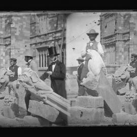 Stone Mason Carving Gargoyles