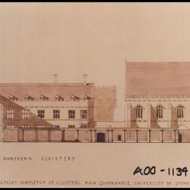 Main Building - Proposed Completion of Cloisters - Northern Cloisters
