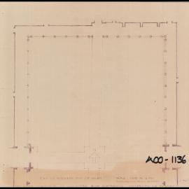 Main Building - Proposed Completion of Cloisters - Plan of Northern End