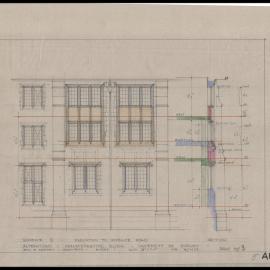 Main Building - Elevation to Science Road - Alterations to Administrative Block