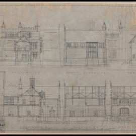 Macleay Museum - Additions for Department of Botany - Sections and North Elevation - Cloth Copy