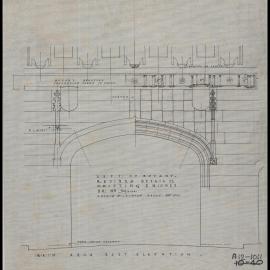 Macleay Museum - Department of Botany -  Main Arch East Elevation - Revised Detail