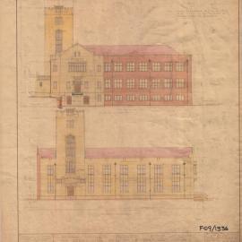 National Standards Laboratory for Council for Scientific and Industrial Research (CSIR) - North and East/Front Elevations