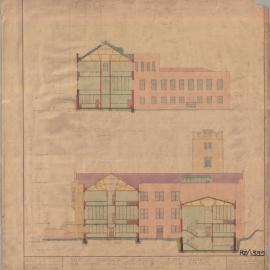 National Standards Laboratory for Council for Scientific and Industrial Research (CSIR) - Sectional Elevations - Sections C and B