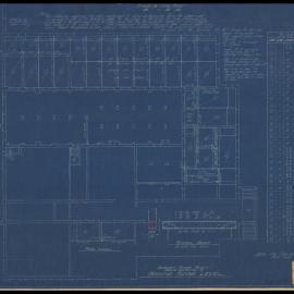 Chemical Laboratory - Pharmacy Building - Basement Floor Plan Shewing Construction of Ground Floor Level