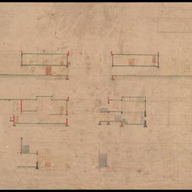 Chemical Laboratory - Pharmacy Building - Remodelling Chemistry and Physics - Sections and Elevations Metallurgy